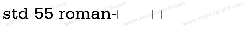 std 55 roman字体转换